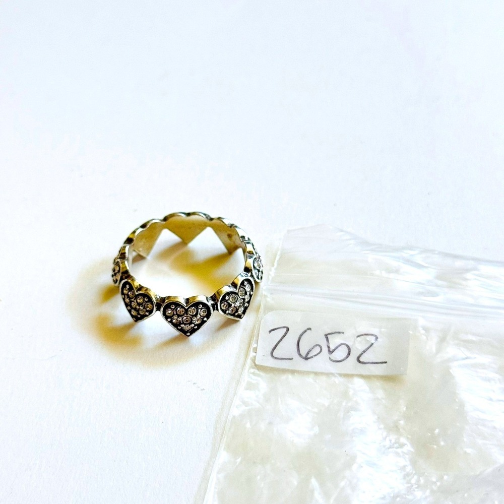 Brighton Stackable Heart Ring Statement Jeweled S… - image 7